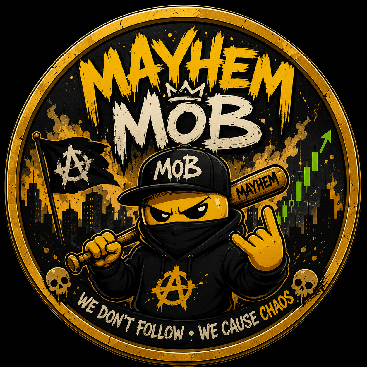 Mayhem Mob coin artwork